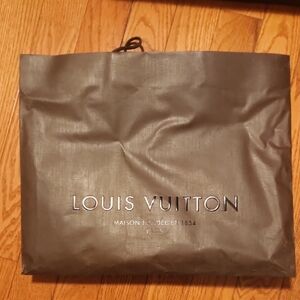 Louis Vuitton Brown Shopping Bag with Logo